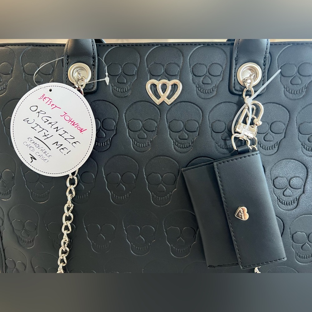 Bettey Johnson Skull Handbag